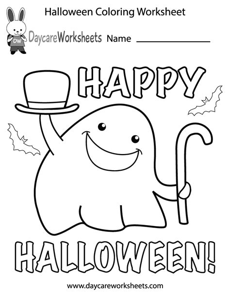 halloween coloring page kindergarten  svg file  silhouette