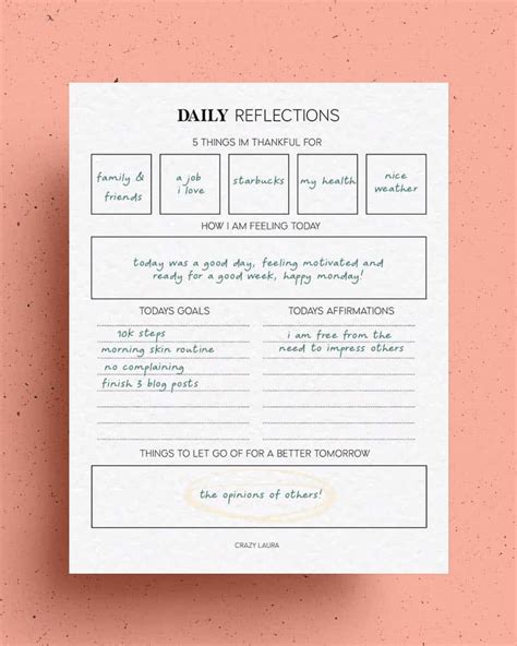 reflection printables    layouts crazy laura