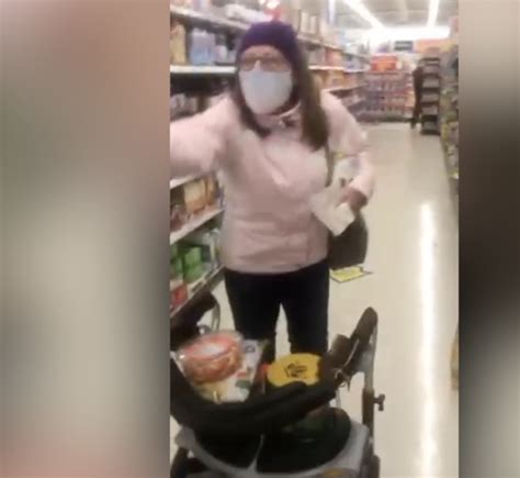 Caught On Camera Walmart Customer Removes Mask To Cough