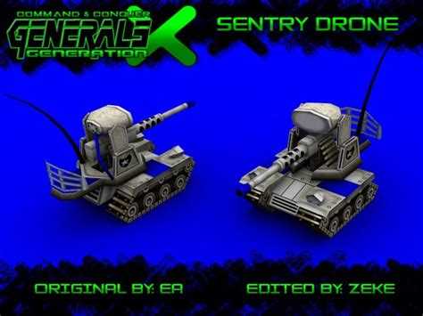 sentry drone render image generation  mod  cc generals  hour moddb