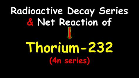 thorium   decay series  series youtube