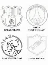 Ligue Germain Ajax Uefa Nicos Apoel Ausmalen Psg Groupe Barcelone Kleurplaten Morningkids Wappen Gruppe Bonjourlesenfants Fußball sketch template
