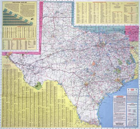 large road map   state  texas texas state large road map vidianicom maps