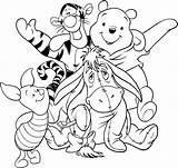 Pooh Winnie Colorir Ursinho Kolorowanki Puchatek Desenhos Puuh Kubus Malvorlagen Przyjaciele Amici Pimpi Suoi Coloriage Stampare Seus Jego Cartonionline sketch template