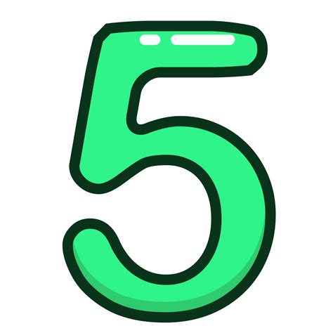 green number  numbers study icon