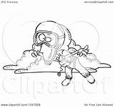 Skydiving Cartoon Outline Woman Toonaday Illustration Royalty Rf Clip Leishman Ron Clipart 2021 sketch template