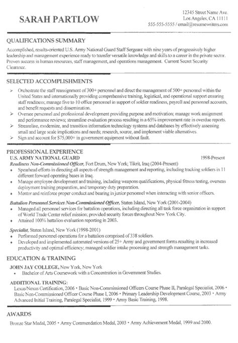 military sample resume  resumewriterscom military pinterest