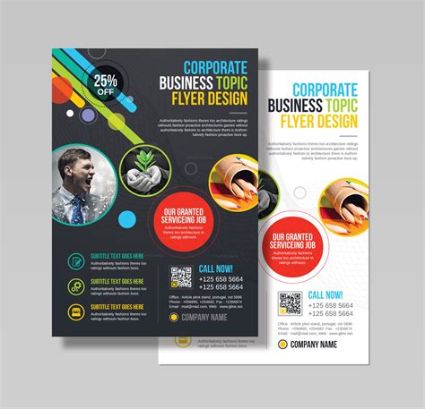 athena professional business flyer design template graphic yard