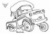 Mcqueen Mater Tow Coloriage Mate Colorare Saetta Toon Primanyc Ausmalbilder Cars2 Incidente Mack sketch template