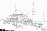 Sophia Hagia Byzantine Coloring Istanbul Architecture Colouring Drawing Choose Board Wisdom Turkey Pages Mosque sketch template