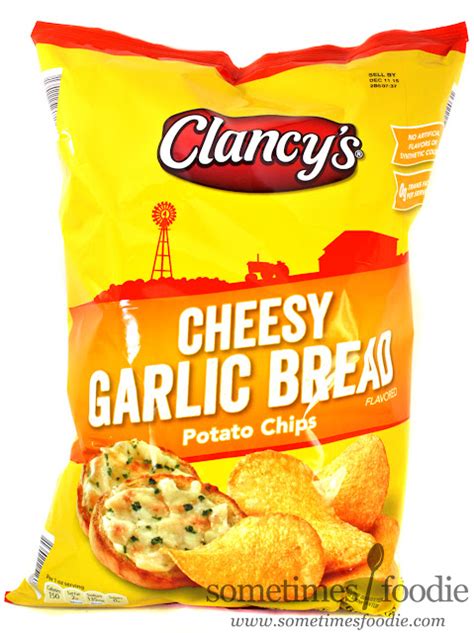 foodie clancys cheesy garlic bread potato chips aldi