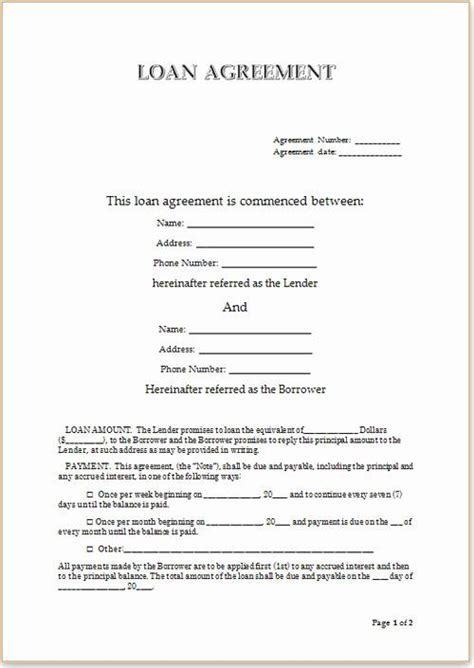 personal loan letter format awesome simple loan agreement contract