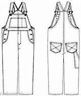 Dungarees Drawing Paintingvalley Line sketch template