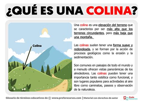 es una colina definicion de colina