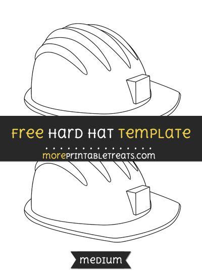 hard hat template medium hat template construction hat