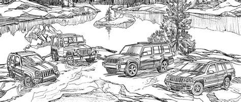 pin  jeep coloring book