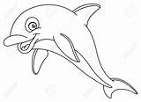 Dolphin Drawing Cartoon Clipart Dolphins Draw Sketch Step Tegning Outline Vector Cute Drawings Line Easy Fisk Google Outlined Template Pencil sketch template