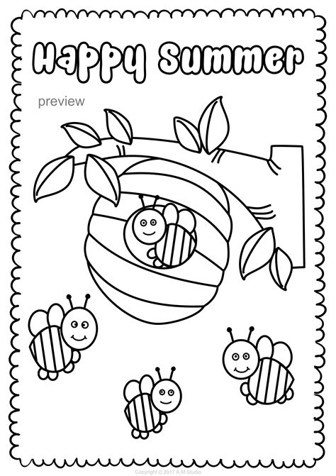 summer coloring pages  kids   cool coloring pages
