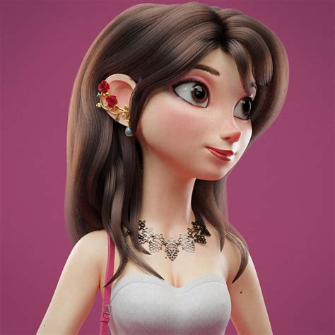 cute  girl model character designs  jorge luis
