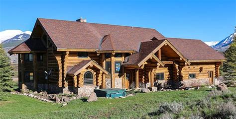 sale luxury log home  colorado cabin obsession
