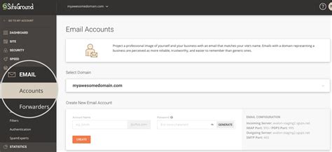create email accounts