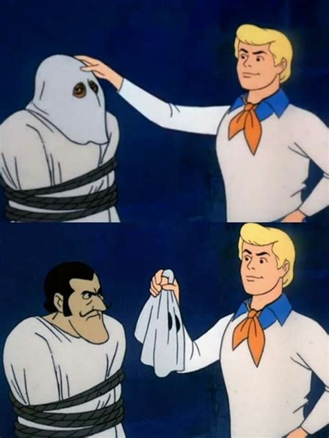 Scooby Doo Mask Reveal Blank Meme Template In 2020