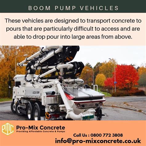 pin  boom pump vehicles
