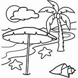 Coloring Beach Pages Tropical Printable Sunset Island Online Color Kids Print Clipart Everfreecoloring Leaves Getcolorings Getdrawings Choose Board sketch template