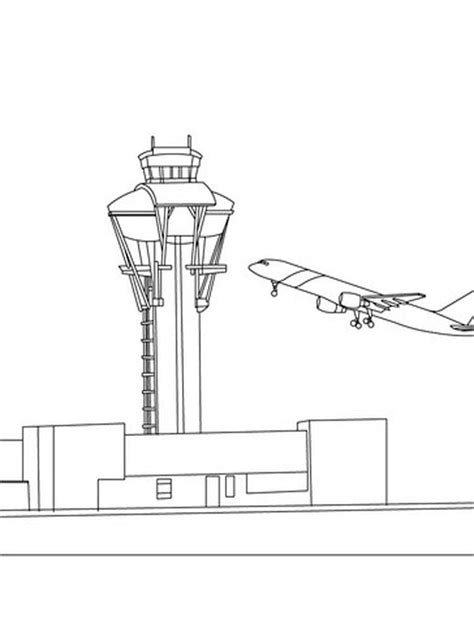 print airport coloring page  printable coloring pages  kids