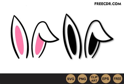 bunny ears svg  png clipart