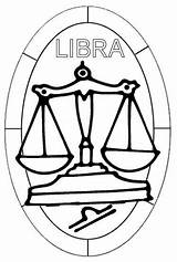 Zodiac Libra Symbols Coloring Pages Signs sketch template