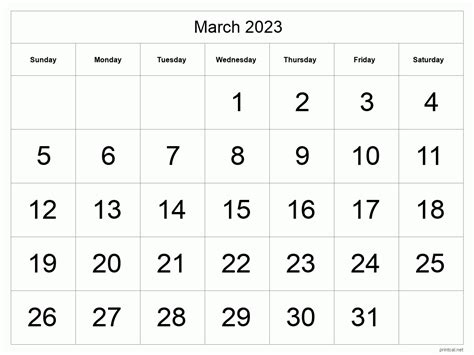 march printable calendar printable calendar collection
