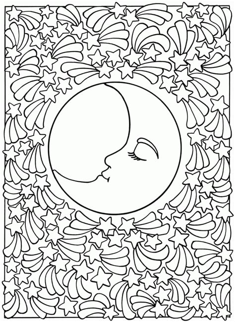 sun  moon coloring pages  kids coloring pages