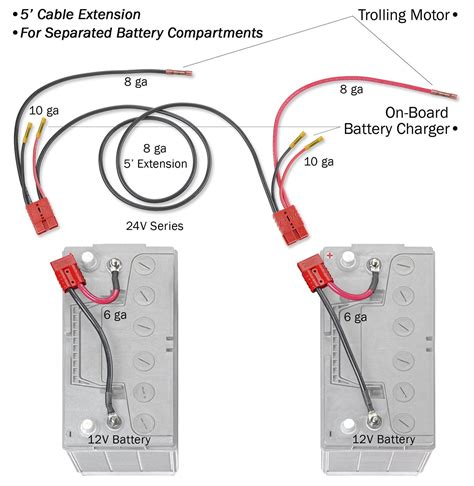 volt trolling motor battery wiring diagram
