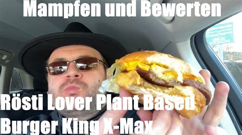 roesti lover plant based burger king  max premium burger chroestmas