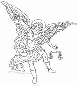 Michael St Archangel Clipart Saint Sketch Coloring Clipground Madonna Child Cliparts Paintingvalley Embroidery sketch template