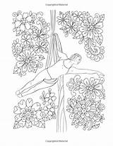 Aerial Silks Coloring Silk Pages Amazon sketch template