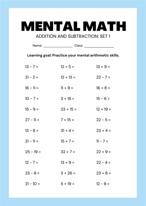 printable addition math worksheets adding   numbers etsy