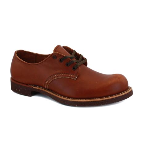 red wing oxford  mens laced leather shoes brown ebay