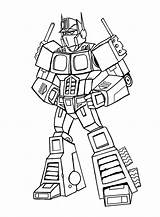 Optimus Bots Coloring sketch template