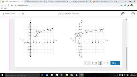 which graph represents the function f x √x 2 3