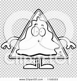Mascot Surprised Nacho Outlined Coloring Clipart Vector Cartoon Cory Thoman sketch template