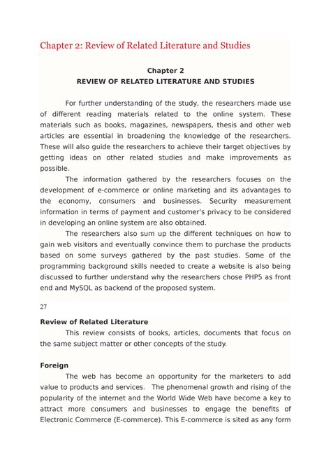 chapter  review  related literature   materials
