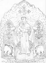 Padua Saints Zechariah Coroflot S3images Sfântul Francisc Coloringhome sketch template