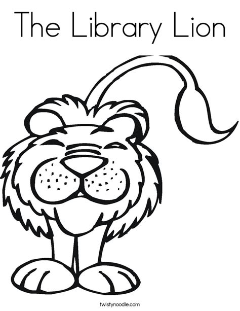 library lion coloring pages coloring home