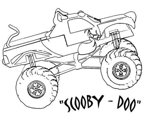 monster truck coloring pages  print