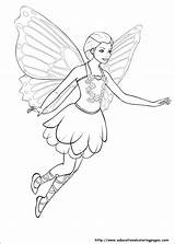 Mariposa Barbie Coloring Pages sketch template