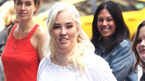 mama june rocks plunging black jumpsuit and shows off weight loss