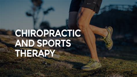 chiropractic and sports therapy my running dr