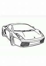 Coloring Lamborghini sketch template